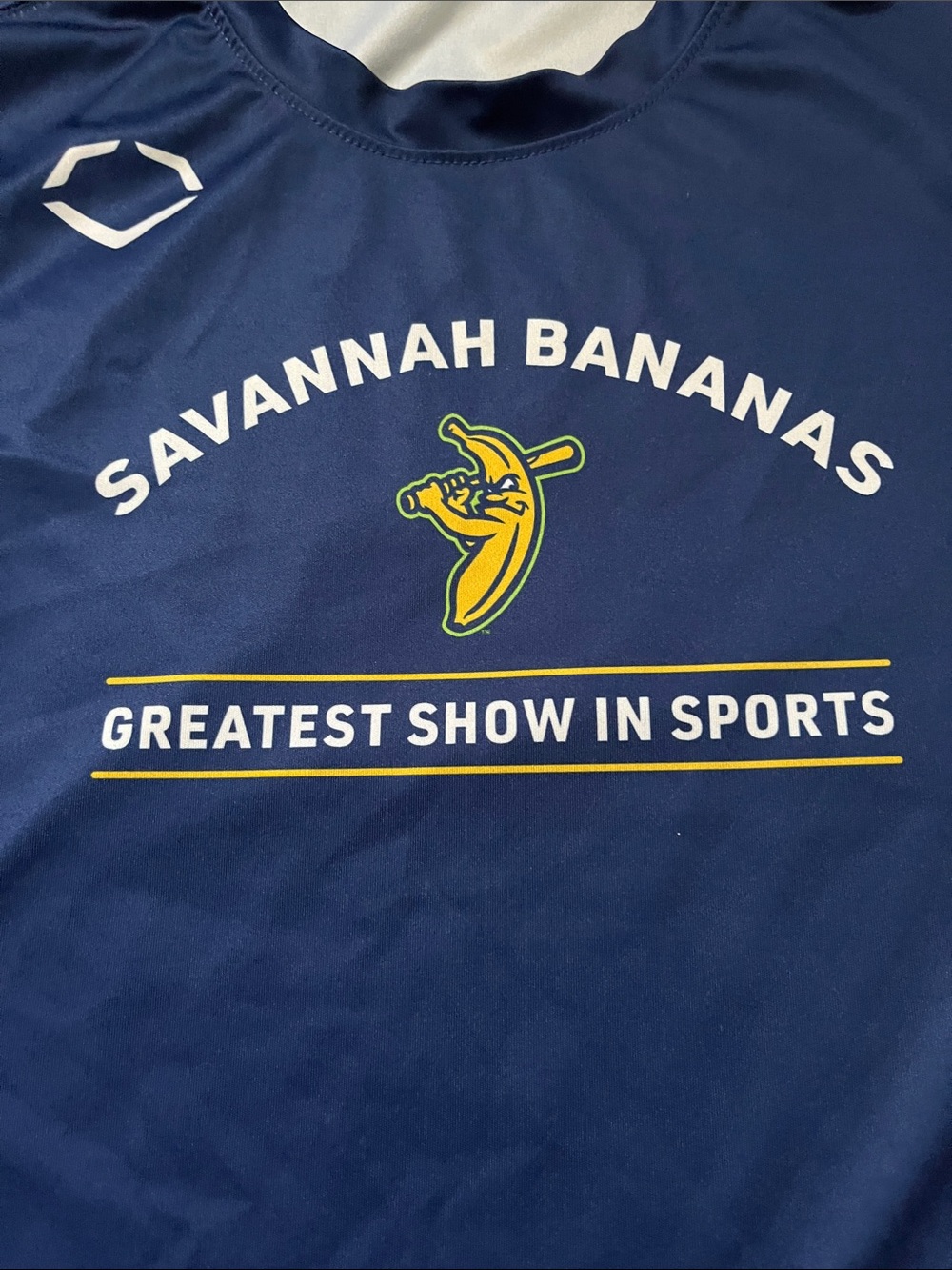 Savannah Bananas Navy Short Sleeve Tee - Team Logo- Great condition! - Picture 2 of 3